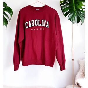 Vintage Carolina Gamecocks Cozy Red Crewneck Champion Sweater